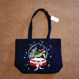 Vera Bradley Santa Turtle Small Vera Tote NWT Christmas New With Tags